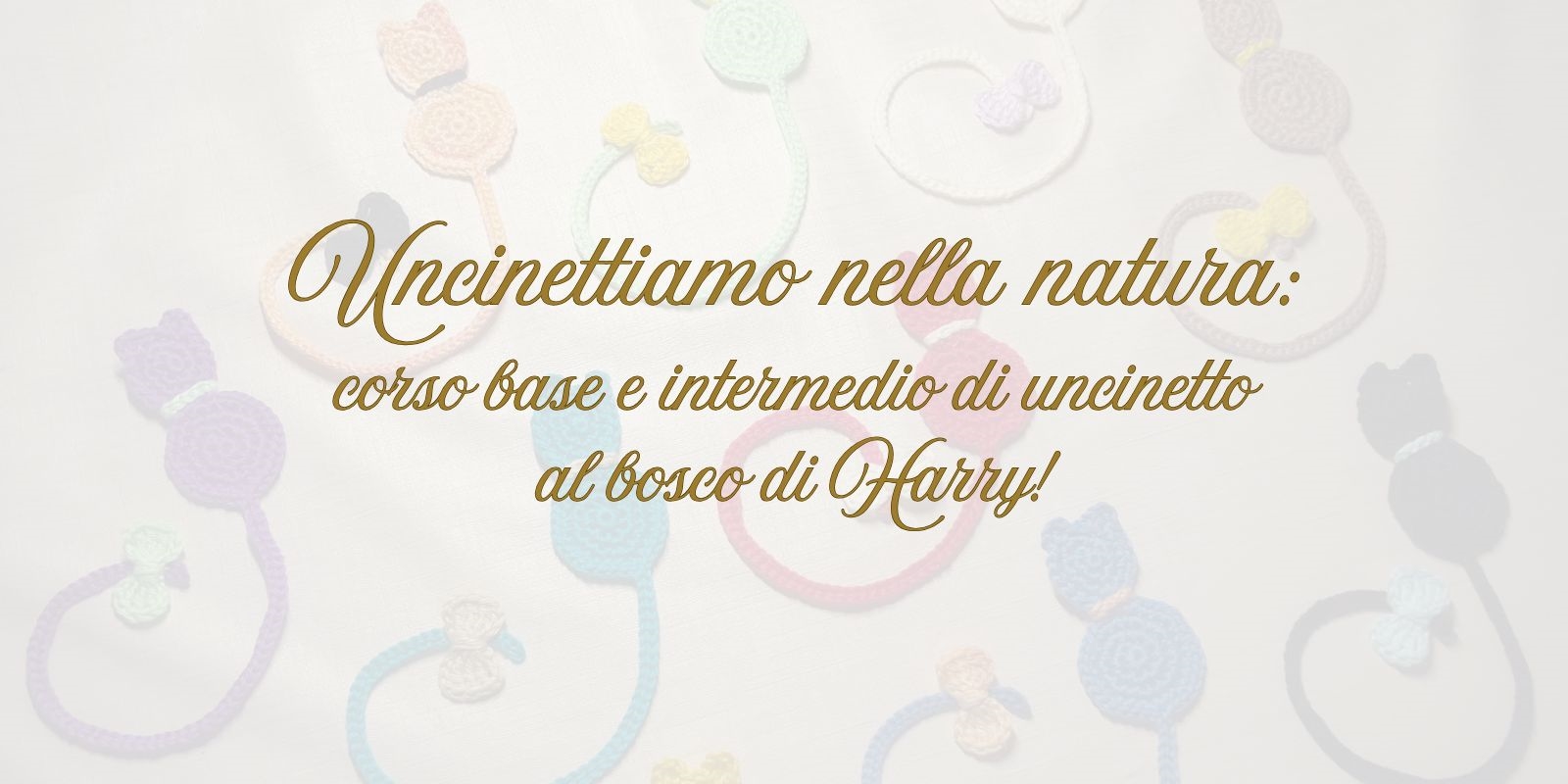 ATTIVITA': corso di uncinetto al bosco di Harry